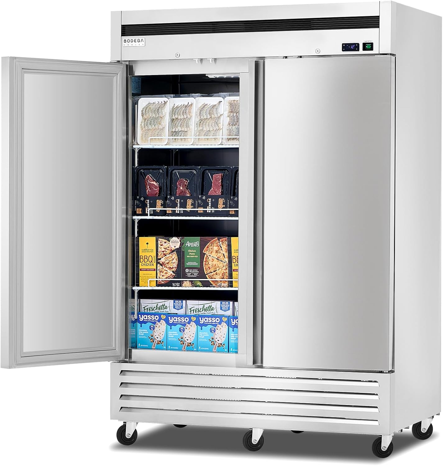 BODEGA commercial freezer review,BODEGA freezer review and rating,is BODEGA freezer worth buying,BODEGA commercial freezer pros cons,BODEGA upright freezer review verdict,BODEGA 54 W freezer review honest opinion build quality and materials close-up