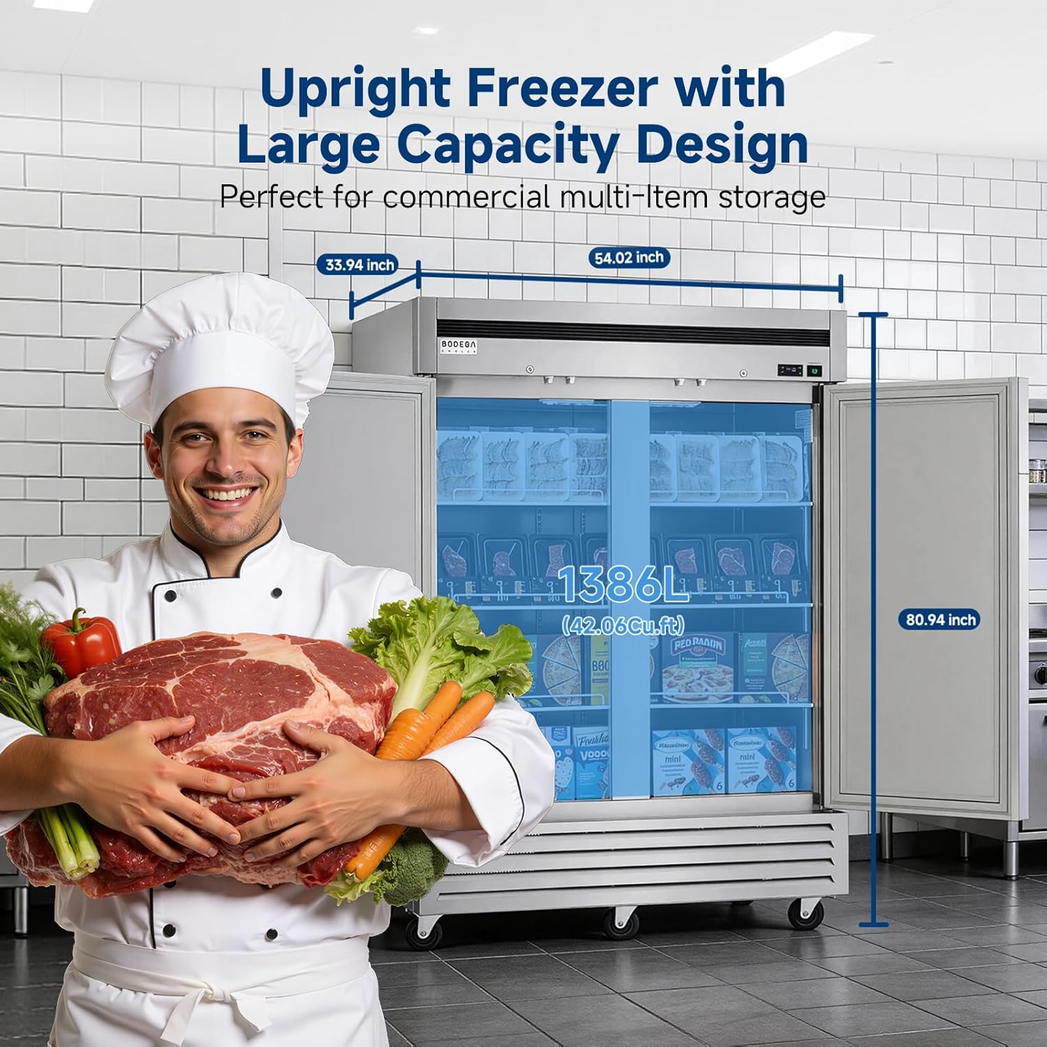 BODEGA commercial freezer review,BODEGA freezer review and rating,is BODEGA freezer worth buying,BODEGA commercial freezer pros cons,BODEGA upright freezer review verdict,BODEGA 54 W freezer review honest opinion real-world performance test results