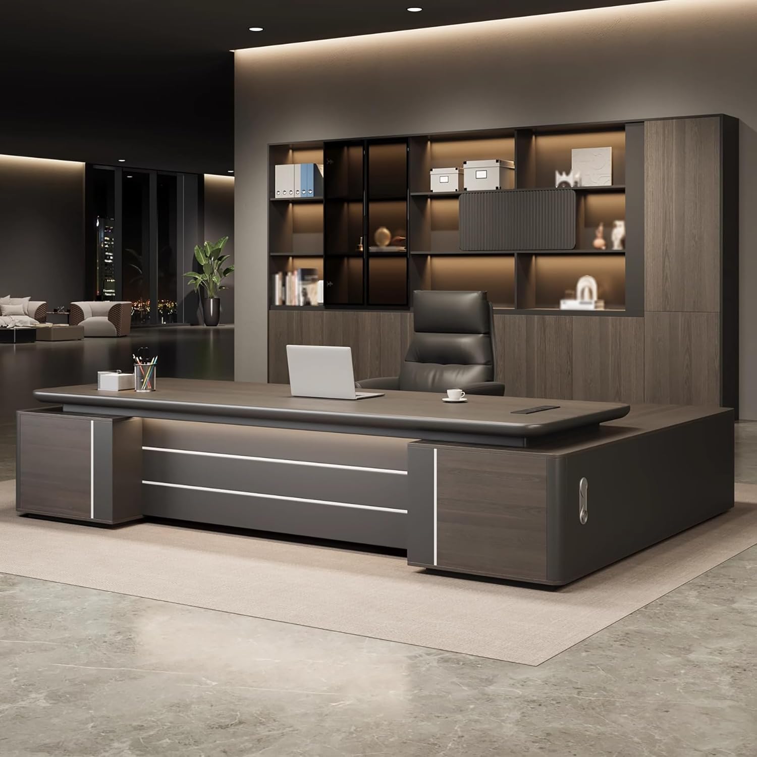 L-shaped executive desk review,l shaped desk review and rating,is executive desk worth buying review,executive desk review pros cons,l shaped office desk review honest opinion,metal executive desk review verdict build quality and materials close-up