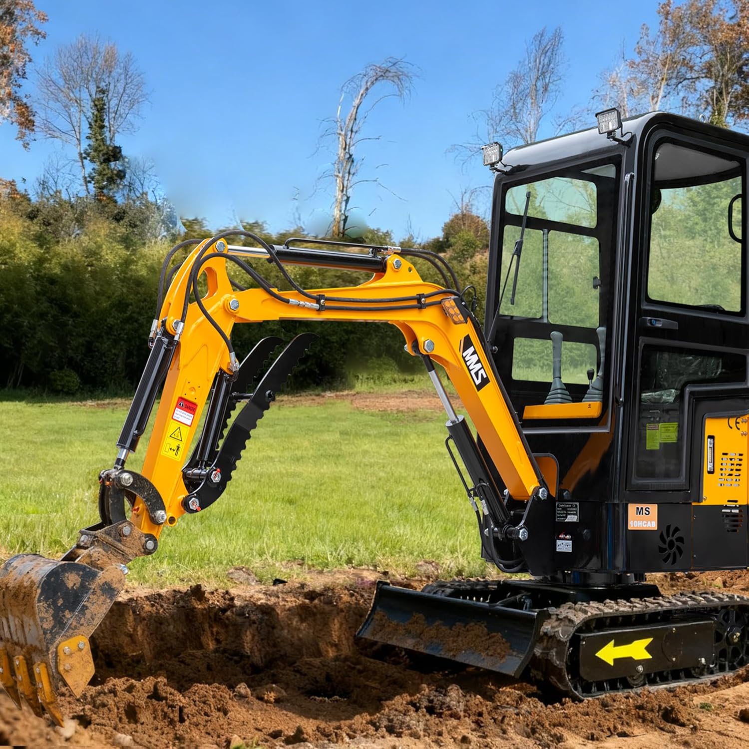 MMS 1 ton mini excavator review benchmark scores and measured results