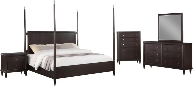 Image 1 of Niguel Brown 5-Piece Poster Bedroom Set review