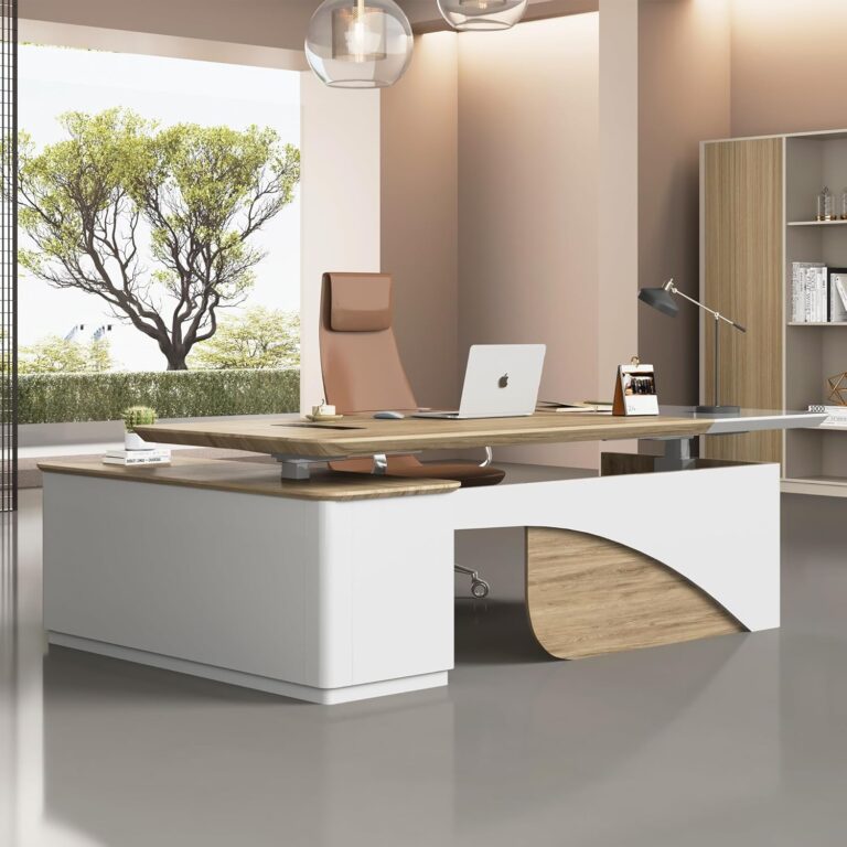 Image 1 of SAINTCY L shaped standing desk review
