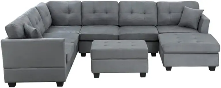 U-Style Upholstery Sectional Sofa Review: Pros & Cons 6 Image 1 of U-Style upholstery sectional sofa review
