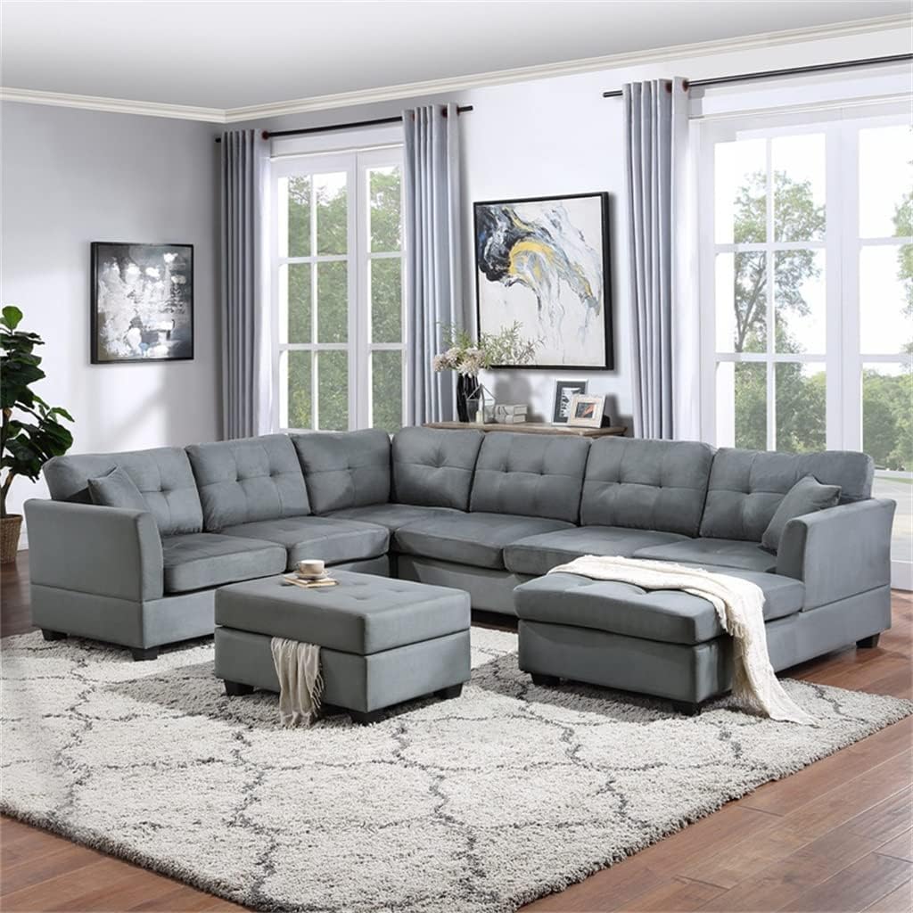 U-Style upholstery sectional sofa review,U-Style sectional sofa review and rating,is U-Style sofa worth buying,U-Style sofa review pros cons,U-Style sofa review honest opinion,U-Style upholstery sofa review verdict setup process and initial configuration
