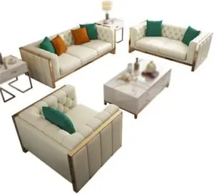 Image 1 of YWMLFZ leather sofa bed review
