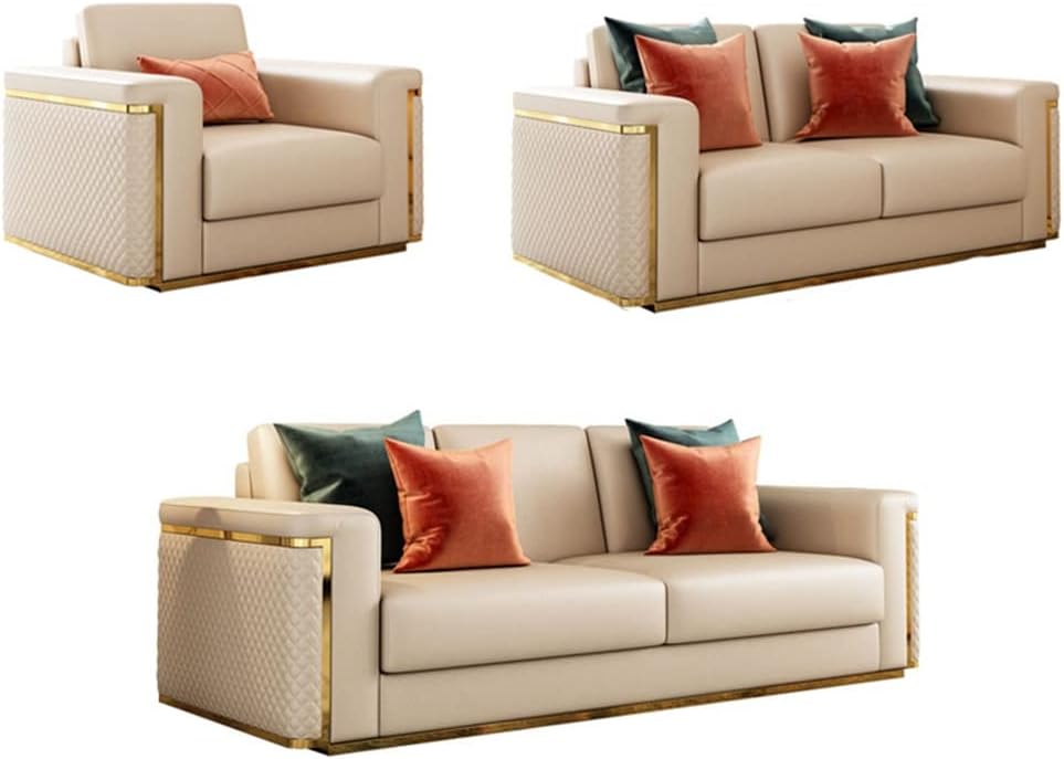 YWMLFZ leather sofa review unboxing — package contents and first impressions