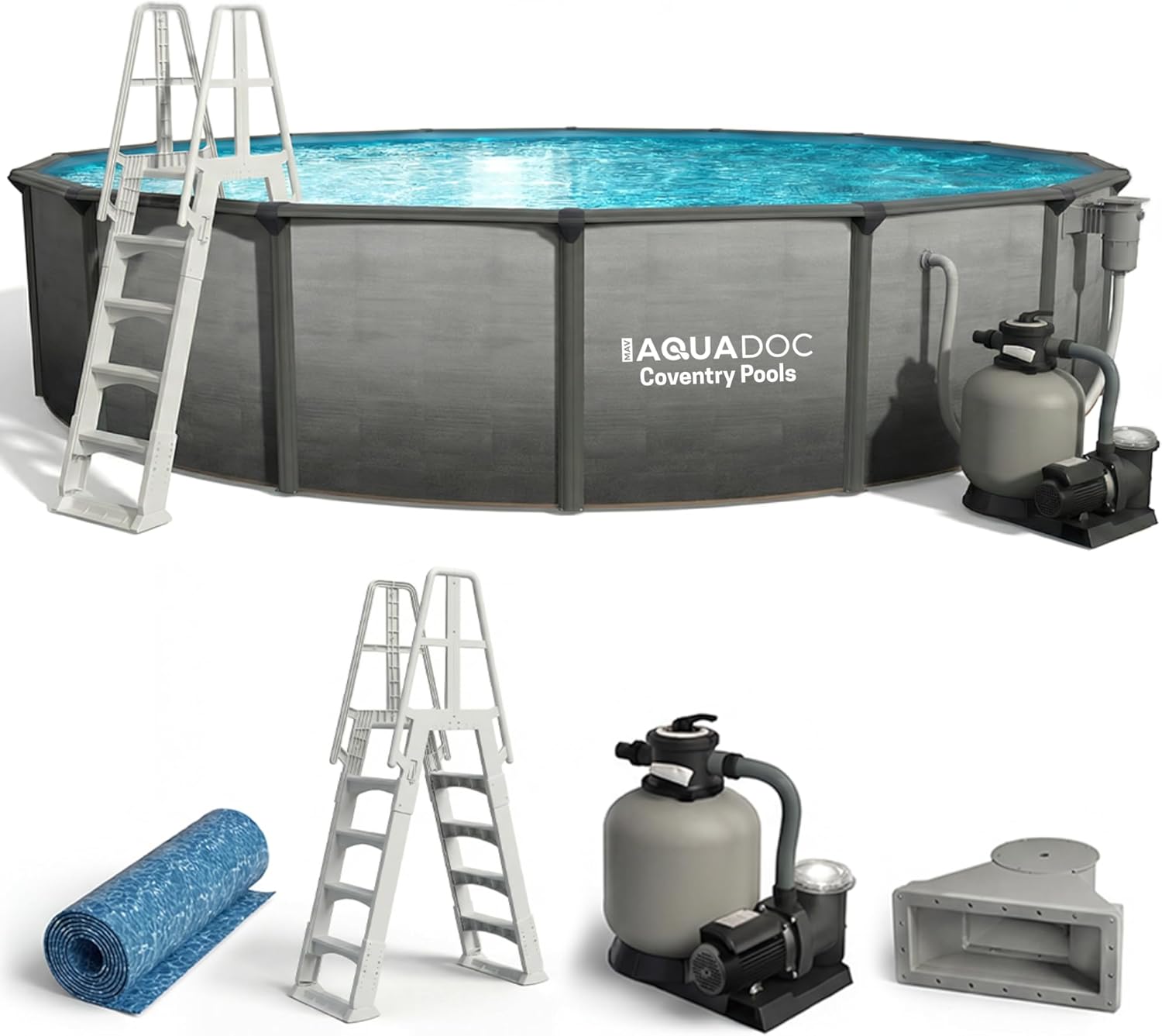 AquaDoc Coventry pool review,AquaDoc Coventry pool kit review and rating,is AquaDoc Coventry pool worth buying,AquaDoc Coventry pool review pros cons,AquaDoc above ground pool review verdict,AquaDoc Coventry pool honest review — full unboxing showing every item included