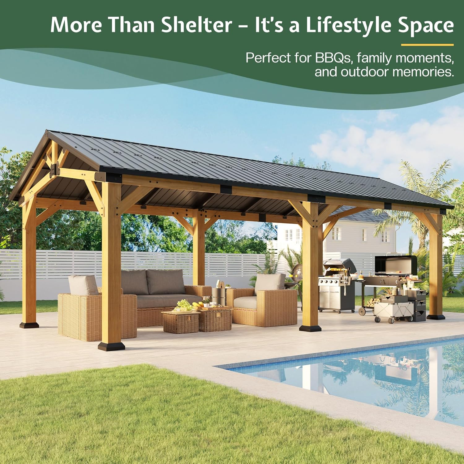 Jocisland cedar wood carport honest review long-term performance