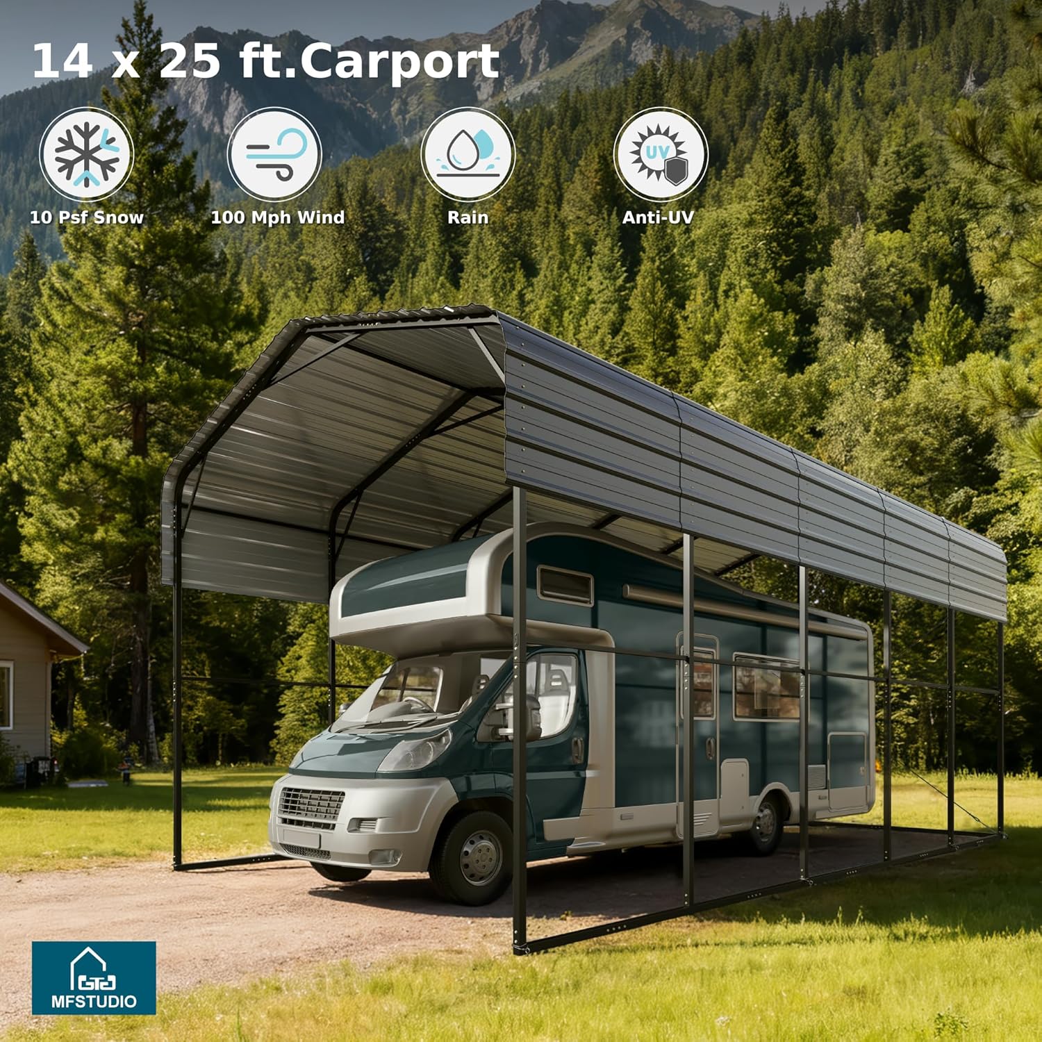 MFSTUDIO RV carport review,MFSTUDIO carport review pros cons,heavy duty carport review,MFSTUDIO RV carport honest review,14x25 carport review,MFSTUDIO carport review worth buying unboxing and complete package contents