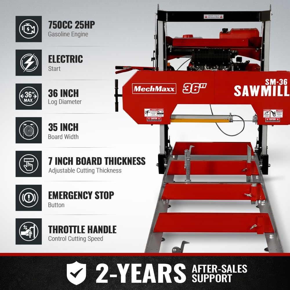 MechMaxx 36 MAX sawmill review,MechMaxx portable sawmill review,MechMaxx SM-36MAX review and rating,MechMaxx 36 MAX sawmill review pros cons,MechMaxx sawmill review honest opinion,MechMaxx 36 MAX sawmill review verdict setup process and initial configuration