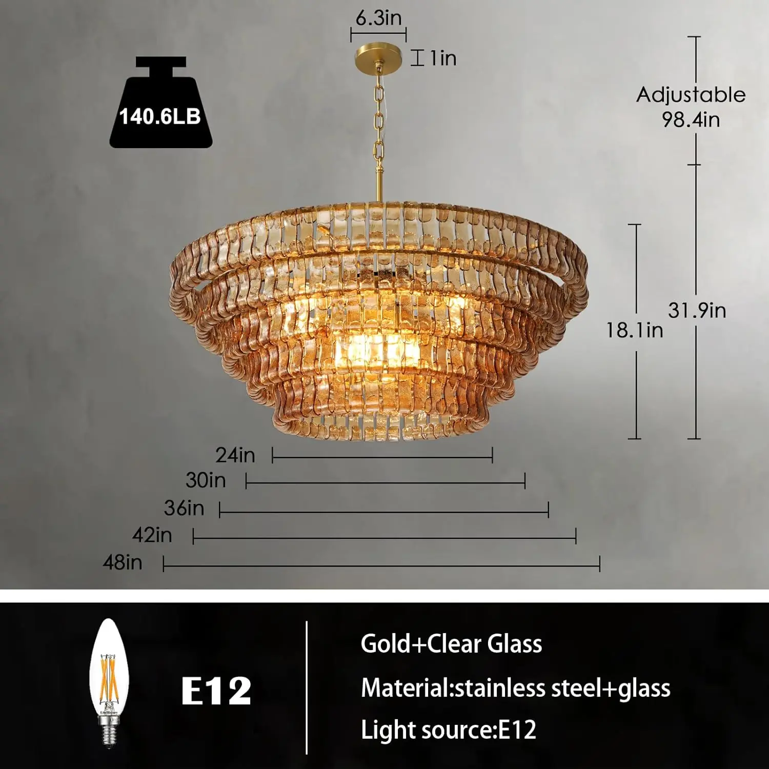 YIOSI large chandelier review,YIOSI gold chandelier review and rating,YIOSI large chandelier honest review,YIOSI drum chandelier review pros cons,YIOSI 48 inch chandelier review verdict,YIOSI smoked glass chandelier review during hands-on performance testing